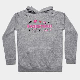 Pink Celebration of Basketball Hoodie